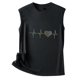thumbnail image 5 of Camiseta sin mangas suelta con cuello redondo y lentejuelas reflectantes coloridas para mujer Pompotops  lopia990685, 5 of 9
