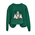 thumbnail image 6 of Aboser Lovely Halloween Sweatshirts for Women Graphic Shirt Classic Crewneck Tunics Warm Cozy Long Sleeve Pullover Sweatshirt Y2k Clothes, 6 of 7