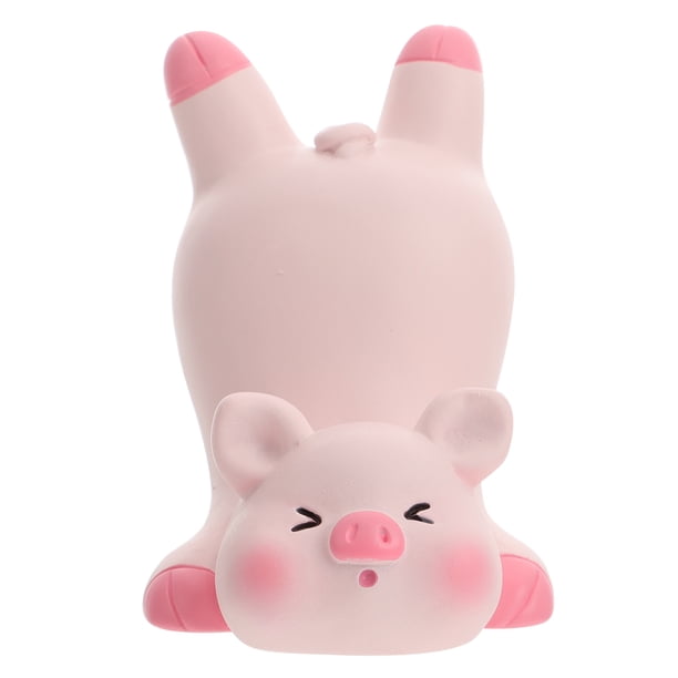 KAKOWELY 1 pieza de decoración de cerdito, adorno de cerdo simulado, modelo de cerdo de simulación rosa