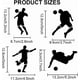 thumbnail image 2 of 10 plantillas de jugador de fútbol de 15 x 15 cm, decorativas, con pincel, para pintar., 2 of 9