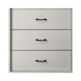 thumbnail image 4 of Lilola Home Elara 32"W White 4-Drawer Chest with Black Handles, 4 of 7