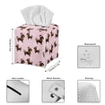 thumbnail image 5 of ZUXONGSY Christmas Square Tissue Box Covers Dachshund PU Leather Tissue Cube Box Customized Printed Tissue Cover Waterproof Tissue Cover Christmas Home Decoration, 5 of 7