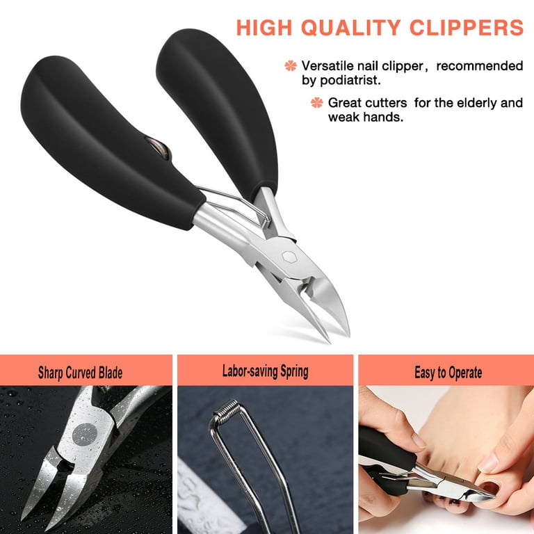 BEZOX Toenail Clippers Nail Clippers Trimmer for Thick or Ingrown