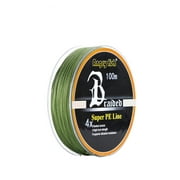 ANGRYFISH Diominate PE Line 4 Strands Braided 100m/109yds Super Strong Fishing Line 10LB-80LB Army Green