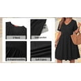 thumbnail image 6 of WellSize Plus size Dresses For Women Floral Casual V Neck Short Sleeve Sundresses Midi Summer Dress with Pockets, 6 of 8