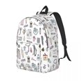 thumbnail image 2 of Enfermera En Apuros Enfermera Médico Adolescente Mochila Ligera Escuela Secundaria Viaje Mochila para Hombres Mujeres Portátil Bolsa de Lona, 2 of 5