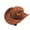 04# Brown, variant on Qwertyu Western Cowboy Hat for Men Women Wide Brim Fedora Hat with Buckle Belt Fashion Vintage Jazz Cap Khaki