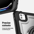 thumbnail image 3 of Case for iPad Pro 11 (M4/M5) 2024/2025 with 360 Rotating Stand, Shoulder Strap, Heavy Duty Shockproof Cover, Transparent, 3 of 7