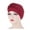 Wine, variant on HNMKIU Turban -Tied Head Wrap Bohemian Ethnic Headwear Cover Braid Baseball Cap for Women Beige,One Size