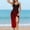 Wine-A, variant on Puntoco Summer Beach Scarf Sarong Swimsuit Wrap Cover Up for Ladies Travel Honeymoon Cruise Women's Beach Cover-Up Red-B XL(XL)