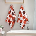 thumbnail image 4 of Beautiful Fall Leaves Hand Towels 2 PCS, Hand Drawn Autumn Kitchen Towel Ultra Soft and Highly Absorbent,Decorative Fingertip Face Towel for Bathroom Hotel, 28.3"x14.4", 4 of 6