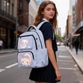 thumbnail image 3 of Jeiento Space Axolotl Kids School Backpack 17 Inch Water-Resistant Large Capacity Multi-Pocket Bookbag for Elementary Girls, for Back to School Supplies, Travel & Hiking, 3 of 7