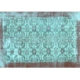 thumbnail image 1 of Ahgly Company Indoor Rectangle Abstract Light Blue Contemporary Area Rugs, 8' x 12', 1 of 4