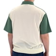 thumbnail image 3 of Classics by Palmland Horizontal Short Sleeve Banded Bottom Shirt with 2 Pockets, 3 of 3
