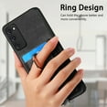 thumbnail image 6 of Wallet Case for Samsung Galaxy S20 FE with Detachable Card Holder, Rotation Ring Stand Case, Magnetic Vintage PU Leather Cover Compatible with MagSafe Shockproof Case for Galaxy S20 FE, Black, 6 of 10