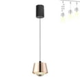 thumbnail image 1 of FSLiving 12W Adjustable Levitate Pendnat Light Retractable Lift Ceiling Light Fixtures with Minimalist Modern Aluminum Shade Indoor Island Light Adjustable Wire Lamp,Gold - 1 Pack, 1 of 8