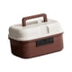 thumbnail image 5 of Caja de almacenamiento con cerradura, organizador de contraseñas, versátil, con asa, portátil, con cerradura de combinación de código para el hogar, Rojo marrón, 5 of 8