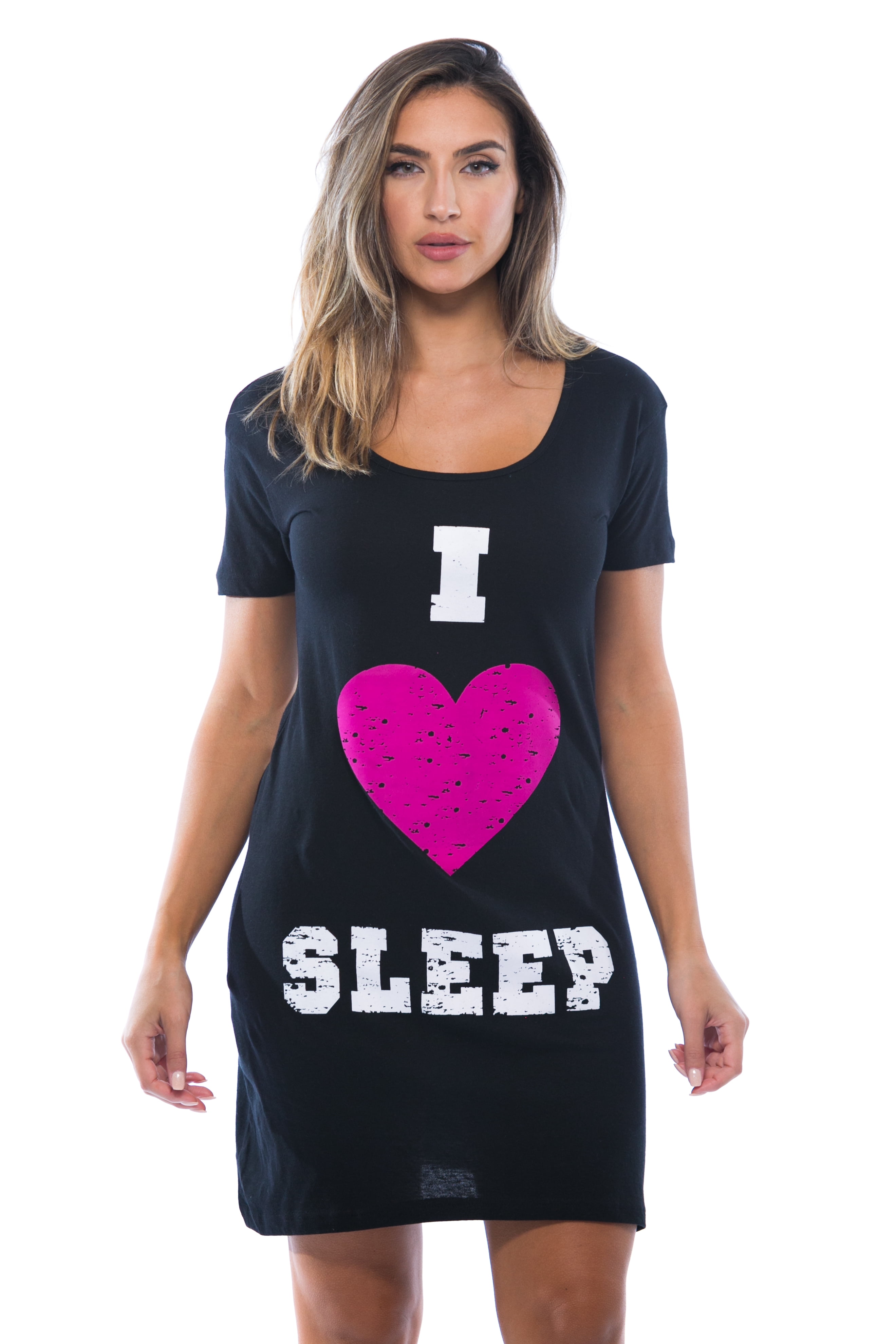 JUST LOVE Sleep Dress Women Sleeping Dorm Shirt