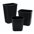thumbnail image 3 of Rubbermaid Commercial Products Fg295600Bla Plastic Resin Wastebasket Trash Can for Bedroom Bathroom, Office, 7 Gallon/28 Quart, Black (Pack of 12), 3 of 3