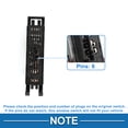 thumbnail image 4 of Interruptor de ventana eléctrica Unique Bargains No. 61316902178 para el lado del pasajero delantero derecho para BMW 325Ci 325i M3 Negro, 4 of 7