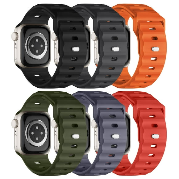 Pack de 6 correas deportivas compatibles con el Apple Watch Ultra 2 de 49 mm