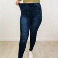 thumbnail image 4 of WXLWZYWL Womens Plus Size Skinny Jeans Stretchy High Waisted Ankle Jeans Slim Fit Pull On Denim Pants Juniors Jeans 311 Shaping Skinny Jeans, 4 of 5