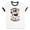 White/Black, variant on Honkus Ponkus Ringer Tee Shirt Unisex Large White/Red