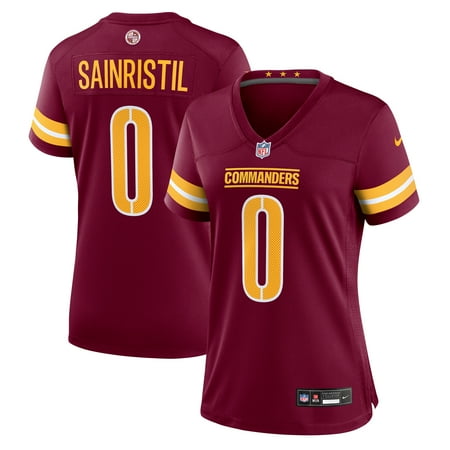 Women's Nike Mike Sainristil Burgundy Washington Commanders Game Jersey