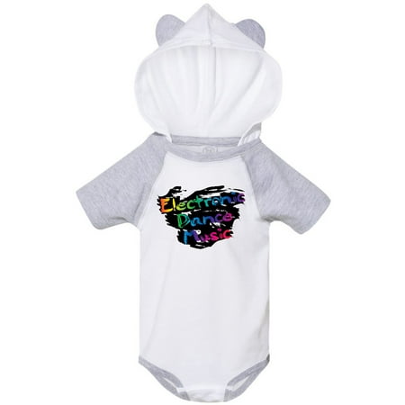

Inktastic Electronic Dance Music Rainbow Gift Baby Boy or Baby Girl Bodysuit