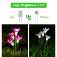 thumbnail image 6 of TVIRD 2 Packs Solar Garden Lights with 8 Rose/ Lily, Multi-color Changing, Waterproof LED Solar Flowers Lights for Patio, Pathway, Yard, Landscape Decoration, 6 of 8