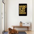 thumbnail image 5 of Inspirational Quotes Aluminum Tin Sign 8x12 Music Is My Only Drug Wall Decor for Home Room Office, 5 of 6