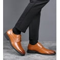 thumbnail image 6 of DADAWEN Men's Oxford Shoes Yellow Dress Business Shoes Comfortable Formal Event Shoes 12.5 US, 6 of 7