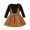 Brown, variant on Sngxgn Baby Girl Clothes Long Sleeve Outfits Set Baby Girl Skirts Set(Brown,90)