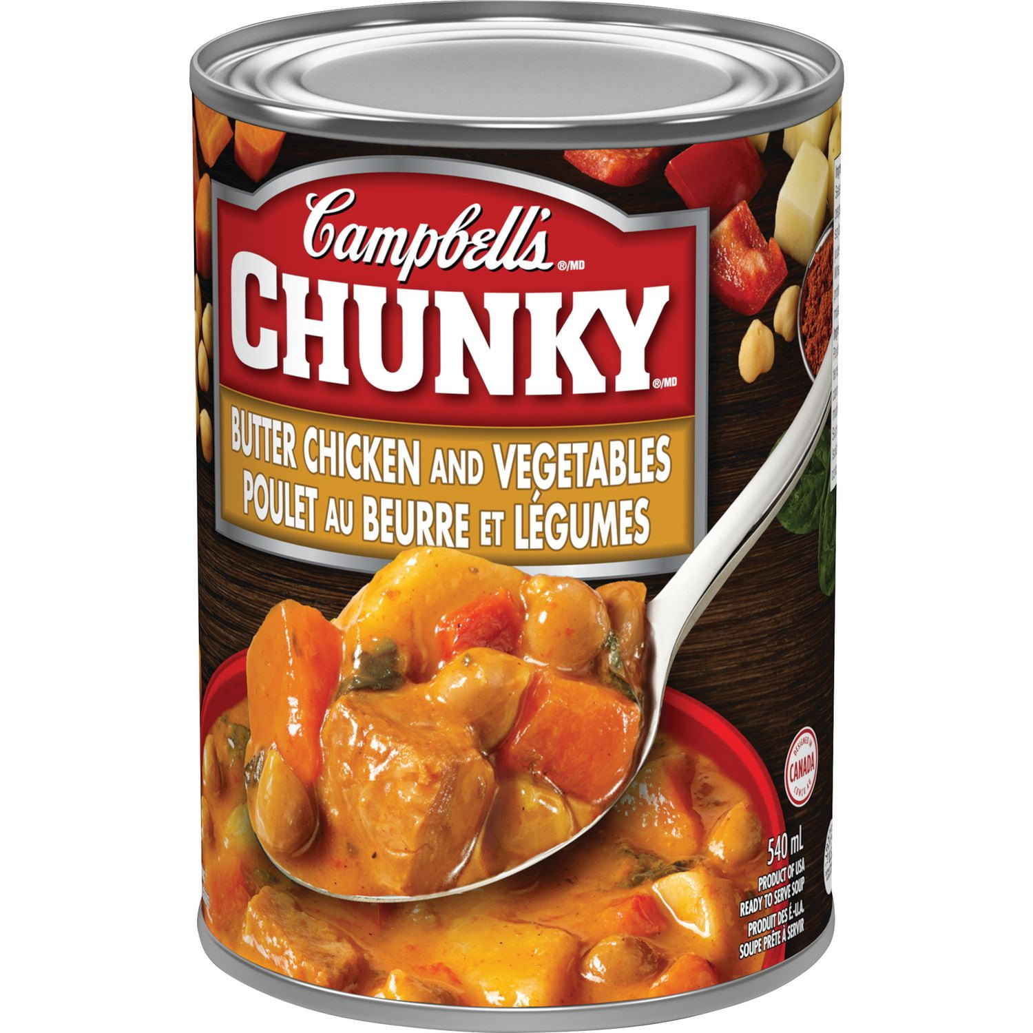 Campbell's® Chunky® Butter Chicken and Vegetables Ready to Serve Soup, Shelf Stable