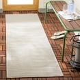 thumbnail image 2 of SAFAVIEH Courtyard Alana Geometric Indoor/Outdoor Runner Rug, Light Grey, 2'3" x 10', 2 of 9