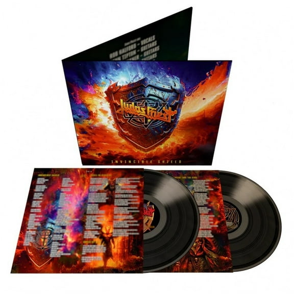Judas Priest - Invincible Shield - Deluxe Gatefold Black Vinyl with Alternate Cover Artwork - Music & Performance