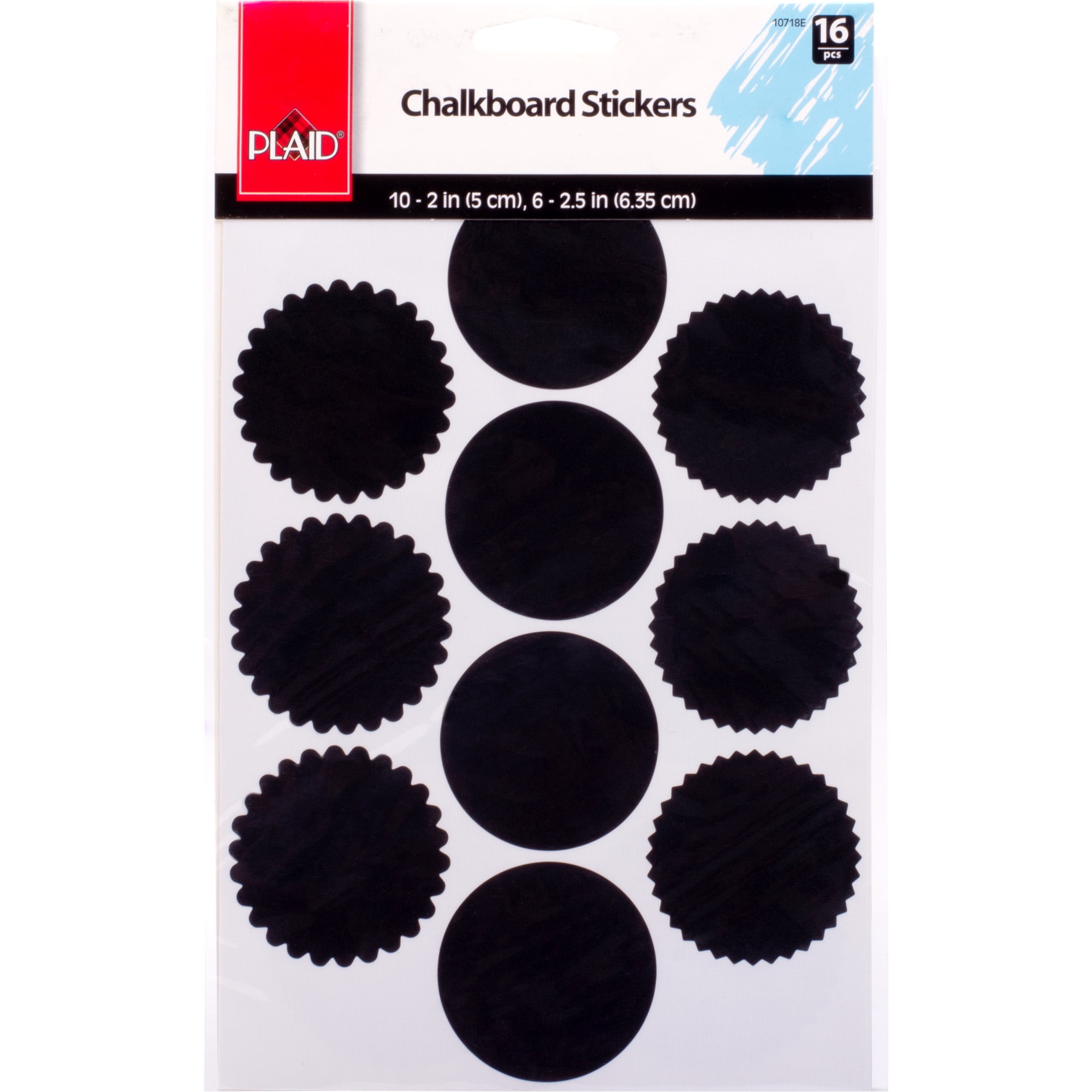 (3 pack) Plaid Surface Accessories, Chalkboard Stickers, 16 Piece