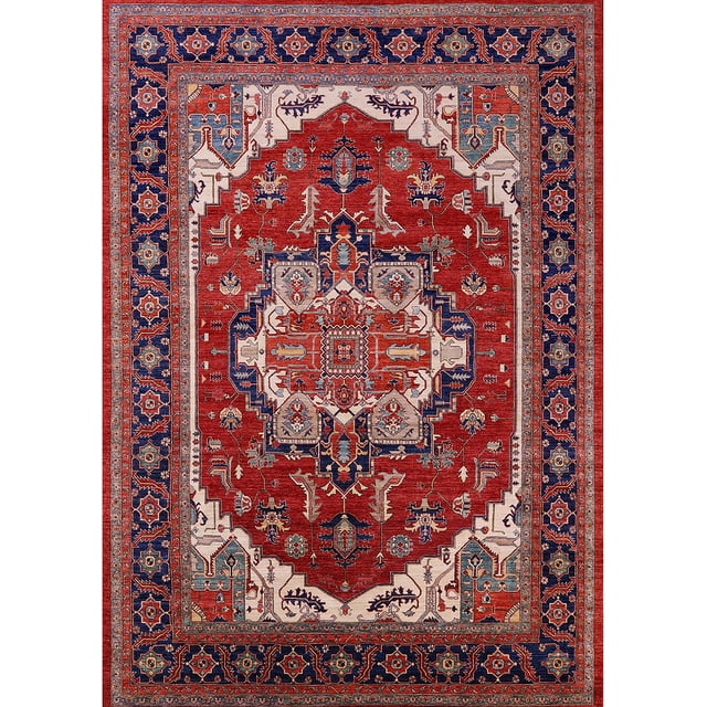 Ahgly Company Tapis d'Intérieur Rectangle Mi-Siècle Moderne Rouge Canneberge Zone Orientale, 5' x 8'