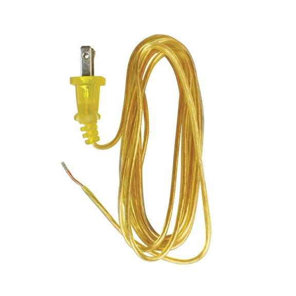 LAMP CORD 8' GOLD PK/1