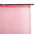 thumbnail image 2 of SAYFUT 2 Piece Solid Sheer Voile Window Curtain Drapes Grommet Top Panels for Bedroom, Living Room & Kids Room - Set of 2 panels, 1x2m, 12Colors, 2 of 4