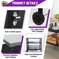 thumbnail image 4 of Outdoor Grill Cart with Wheels, Rolling Dining Table for Blackstone Griddle Stand, Outdoor Food Preparation Cart, 4 of 7