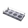 thumbnail image 3 of Bandeja para Vasos de Vidrio, Soporte para Tazas de Cóctel, Soporte para Encimera, Taza de Café, Soporte para Tazas de Agua, Agujeros Redondos, Soport , 8 hoyos negro perfecl jarra de cerveza de vino, 3 of 8