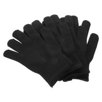 WORGEOUS  2 Pairs Cut Resistant Gloves for Men Proof Women Work Black
