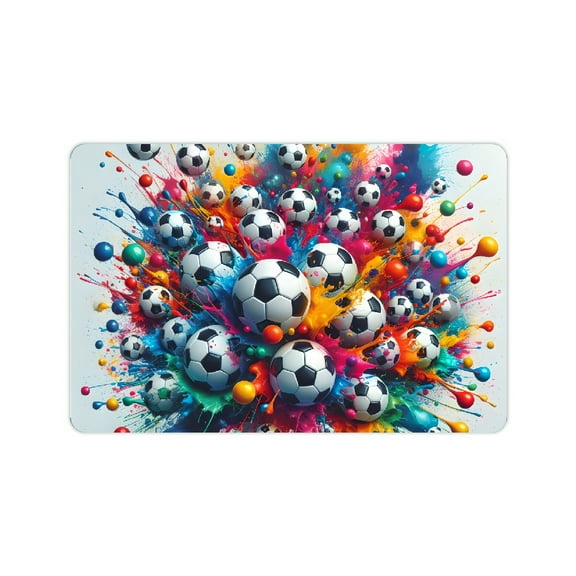 Creowell Colorful Soccer Balls Fast Absorption Eco-Friendly Home Use 24x16in