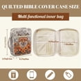 thumbnail image 5 of FOR U DESIGNS Fox Poppy Flower Print Lightweight Bible Carrying Case with Handle Large Capacity Church Bag Bible Protective Bible Journaling Supplies Christian Gifts, 5 of 7