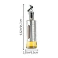 thumbnail image 3 of Usloyux Under $5 Automatic Oil Pouring Bottle, Stainless Steel Dispenser with Scale, Kitchen Cooking Essential Tool, Visible Window Measurement with Durable Construction, 3 of 6