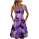 thumbnail image 1 of Vestido sin mangas informal sin mangas para mujer, vestido con cuello redondo y estampado floral de verano para la playa Pompotops ghjkhdj1532, 1 of 5
