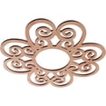thumbnail image 2 of 16"OD x 5 1/2"ID x 1/4"T Cohen Wood Fretwork Pierced Ceiling Medallion, Cherry, 2 of 3