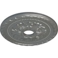 thumbnail image 3 of Ekena Millwork 20 7/8"OD x 3 5/8"ID x 1 5/8"P Palmetto Ceiling Medallion (Fits Canopies up to 5"), Hand-Painted Silver, 3 of 7