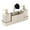 Beige, variant on 13x6 Inch Kitchen Countertop Organizer with Soap Dispenser and Sponge Holder Dishwasher Brush Tray Storage Box, White